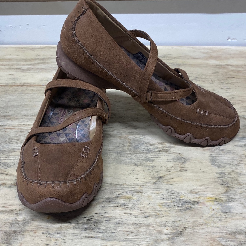Skechers Brown Suede Flats
